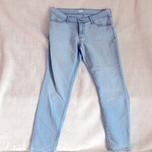 Super Skinny Old Navy Mid Rise Size 8 Women's Blue Jeans